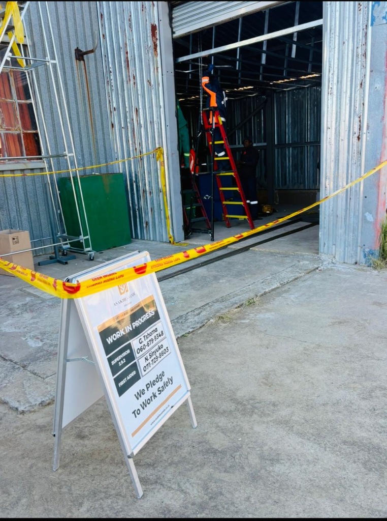 Interior steel framing work